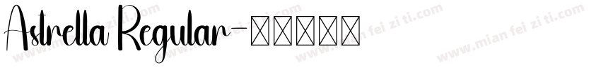 Astrella Regular字体转换
